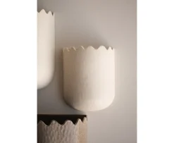 DBKD Flowery Väggkruka Creme Small