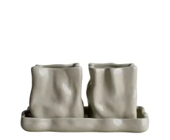 DBKD Herb Kruka Shiny Creme Ø8 2-pack