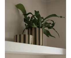 DBKD Line Kruka Stripe Green Ø14