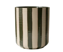 DBKD Line Kruka Stripe Green Ø14