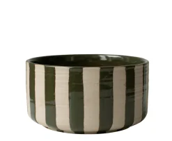 DBKD Line Skål Stripe Green Ø16