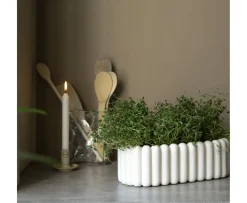 DBKD Mist Oval Kruka White Large