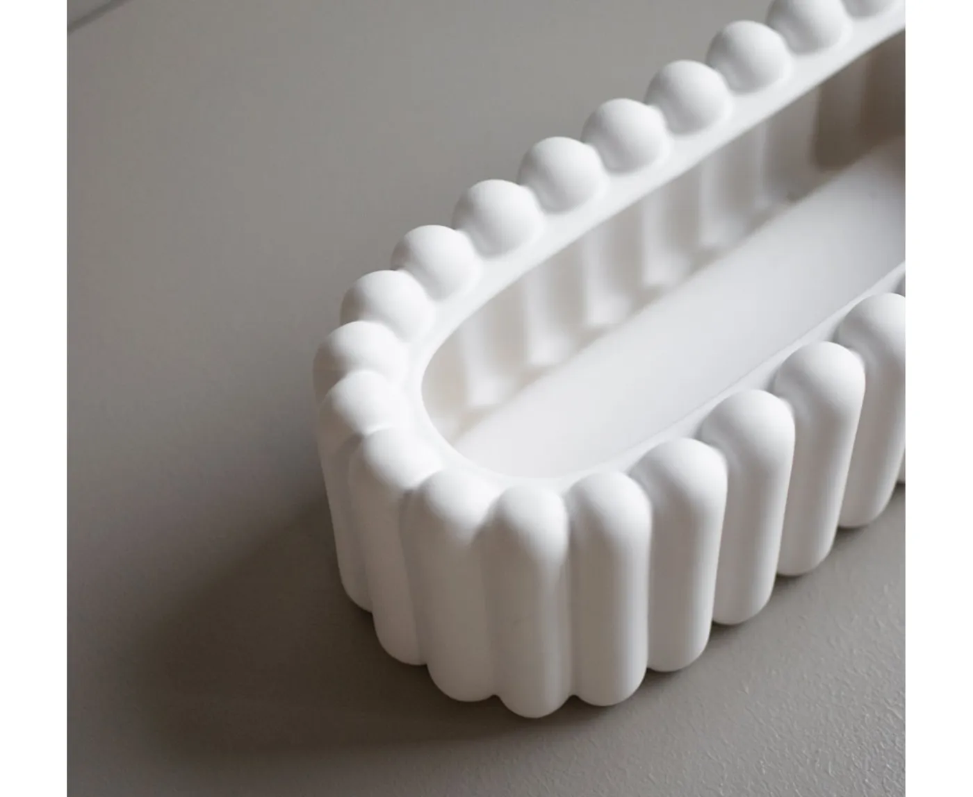 DBKD Mist Oval Kruka White Small