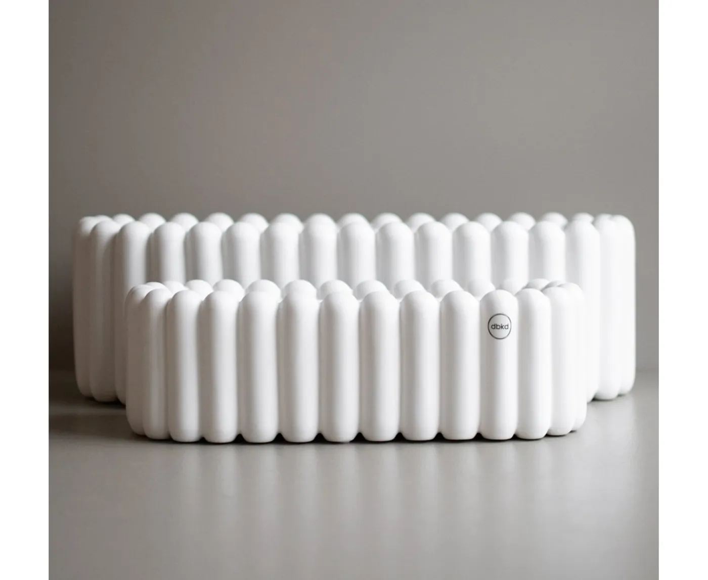 DBKD Mist Oval Kruka White Small