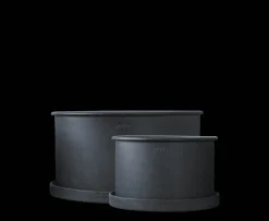 DBKD Plant Bowl Kruka Black 2-pack