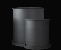 DBKD Plant Pot Kruka Black 2-pack