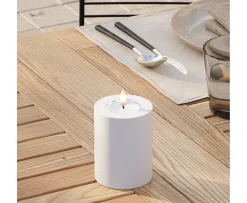 Deluxe Homeart LED Blockljus Utomhus Vit 10cm