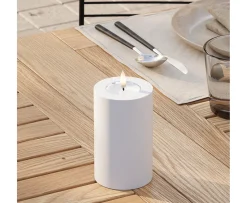 Deluxe Homeart LED Blockljus Utomhus Vit 12cm
