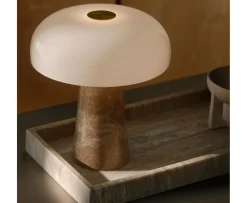 Design For The People Glossy Mini Bordslampa Beige 24cm