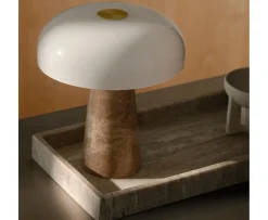 Design For The People Glossy Mini Bordslampa Beige 24cm