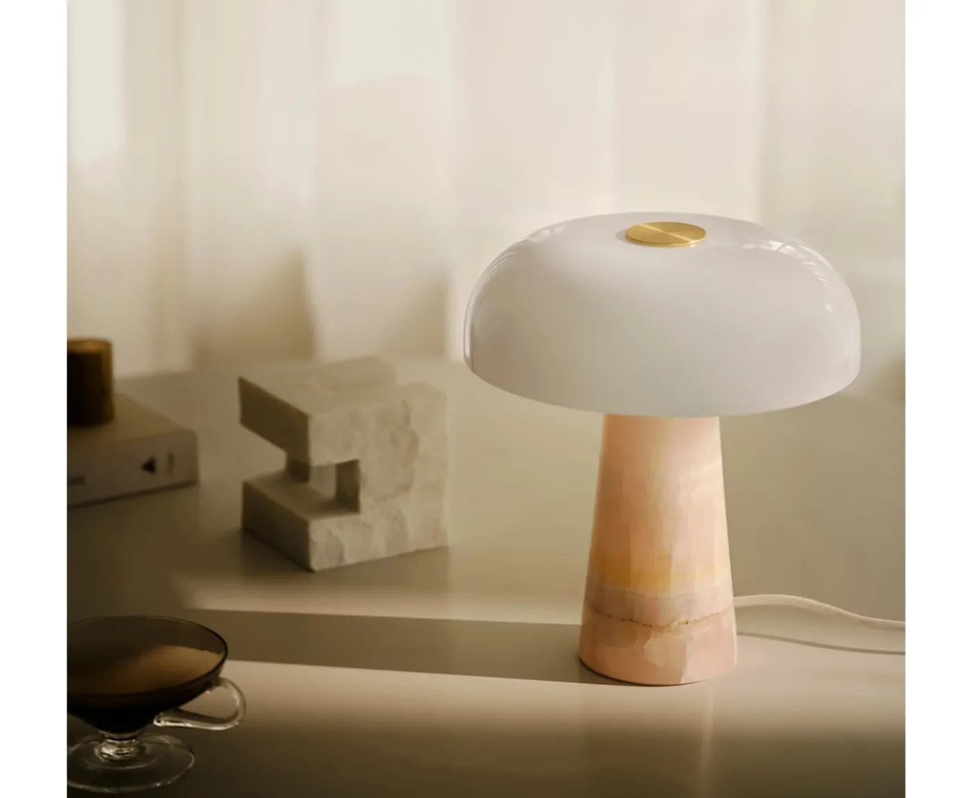 Design For The People Glossy Mini Bordslampa Pink 24cm