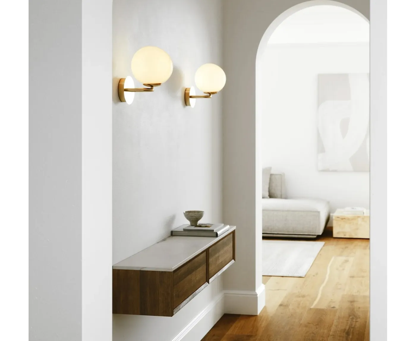 Design For The People Shapes Vägglampa Mässing