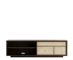 Design House Stockholm Air Sideboard Low Dark Oak/Cane 180cm