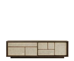 Design House Stockholm Air Sideboard Low Dark Oak/Cane 180cm