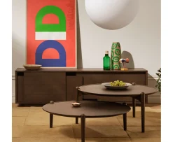Design House Stockholm Aria Soffbord High Dark Oak Ø90