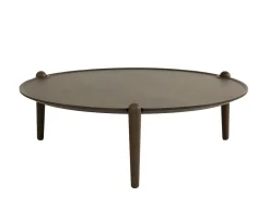 Design House Stockholm Aria Soffbord Low Dark Oak Ø90