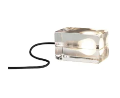 Design House Stockholm Block Bordslampa Clear/Black