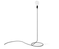Design House Stockholm Cord Golvlampa Black/White