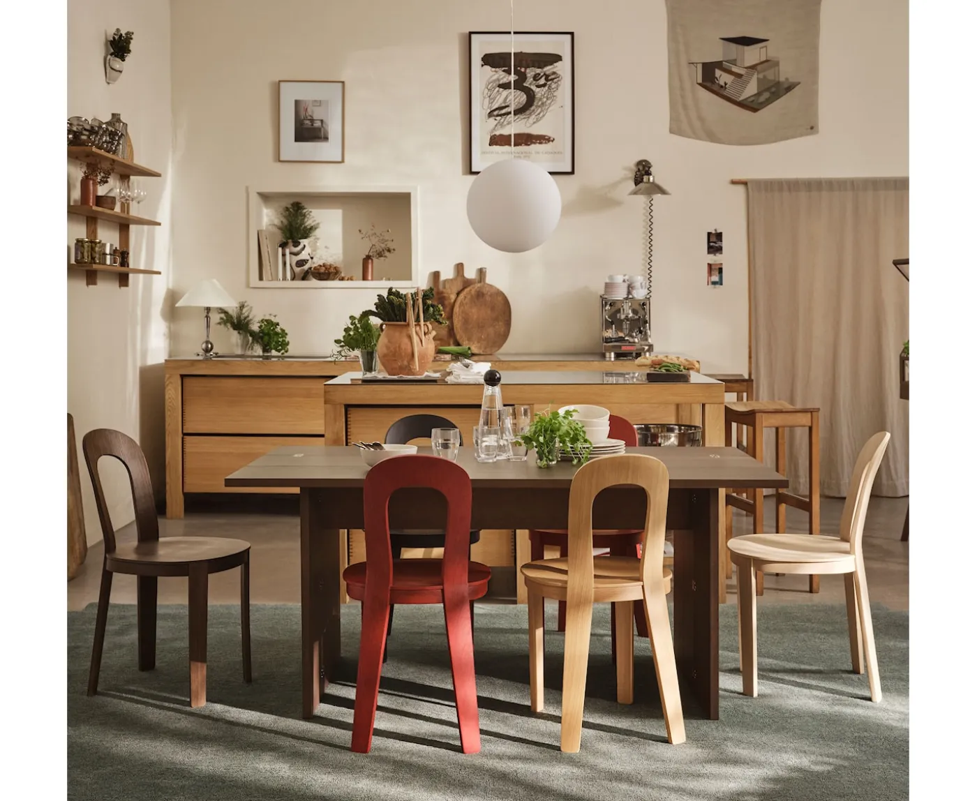Design House Stockholm Flip Bord Dark Oak 90x160