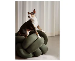 Design House Stockholm Knot Sittpuff XL Forest Green