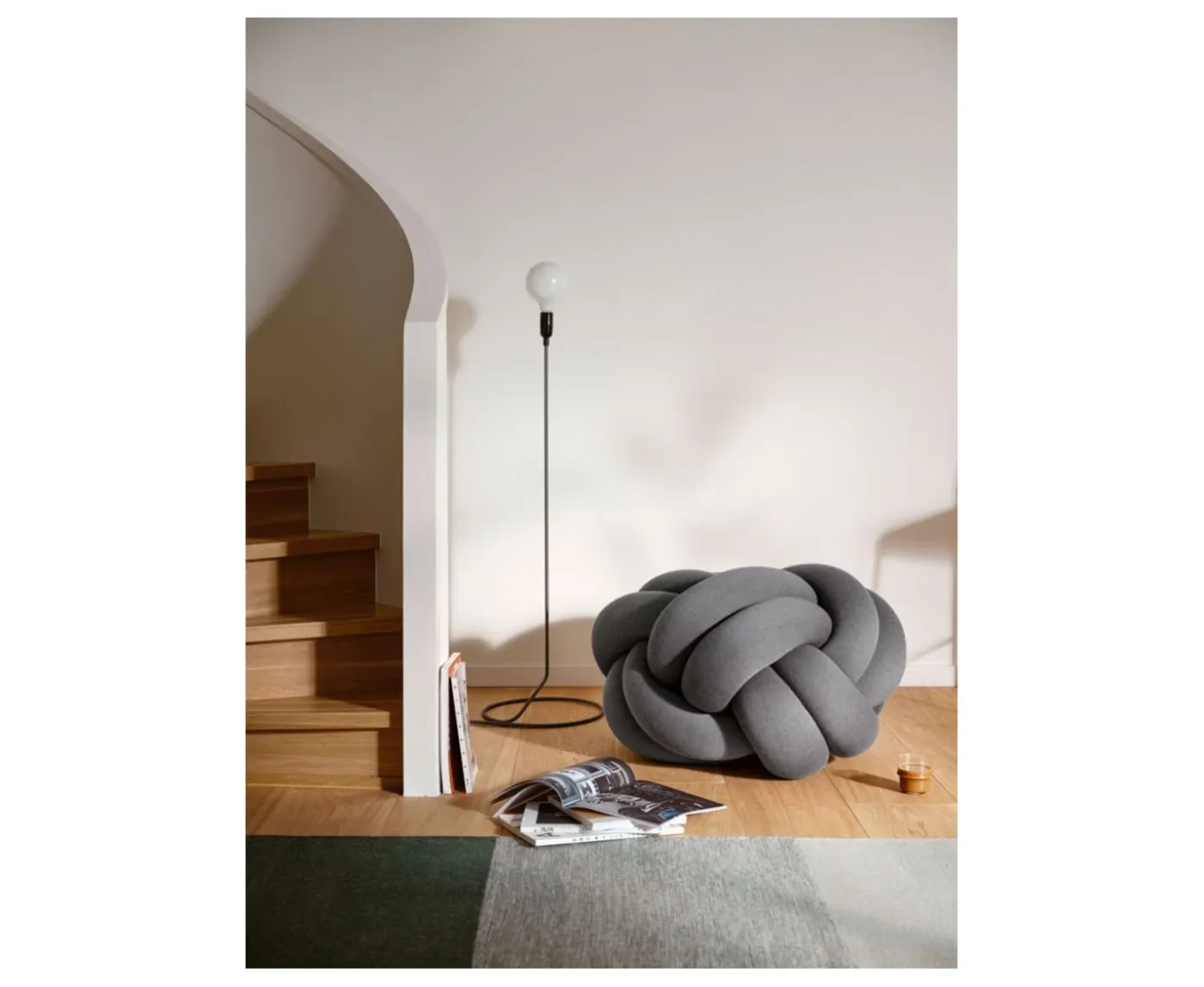 Design House Stockholm Knot Sittpuff XL Grey