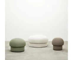 Design House Stockholm Uno Sittpuff Brown Ø50