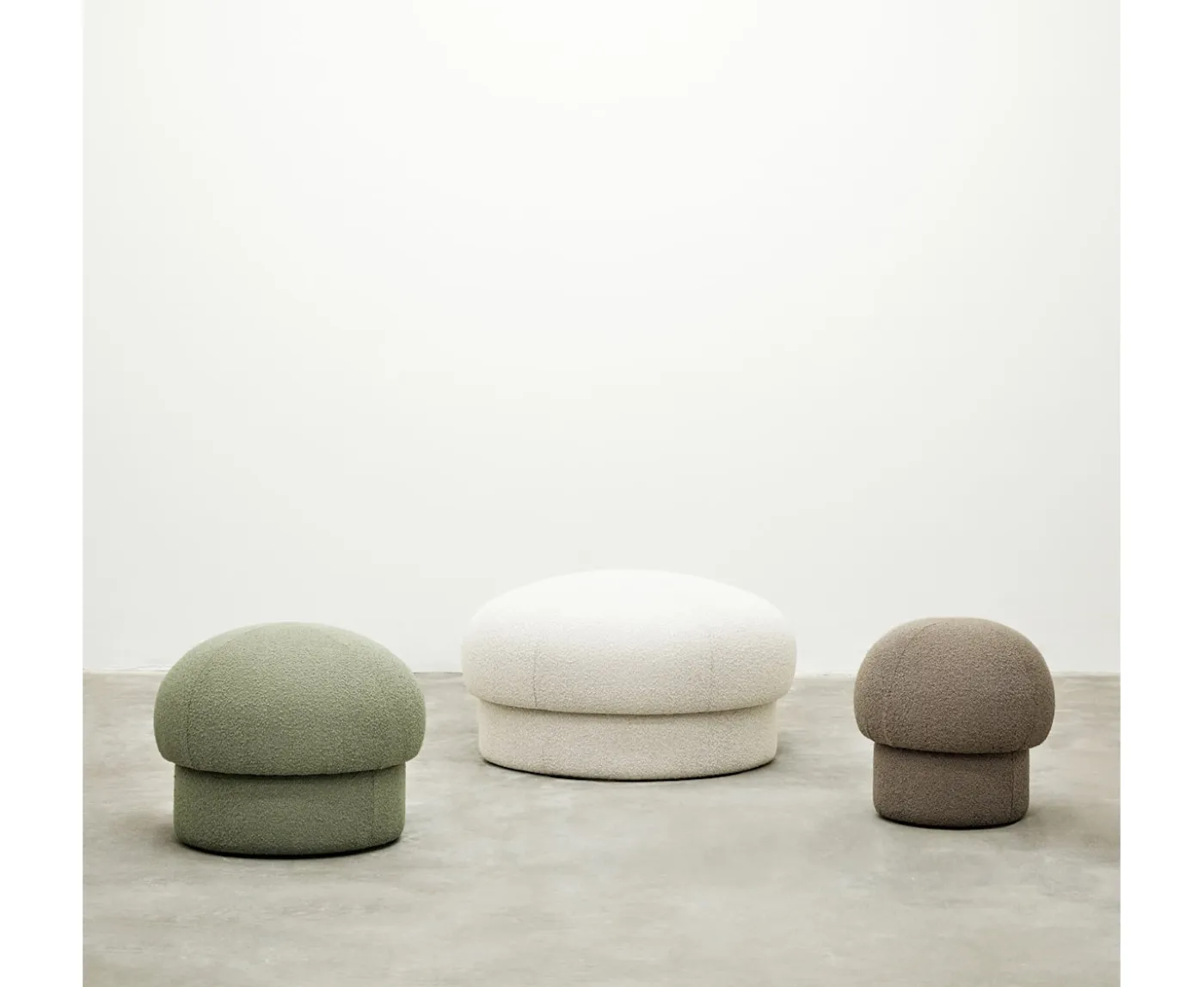 Design House Stockholm Uno Sittpuff Brown Ø50