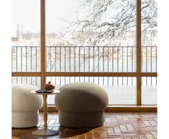 Design House Stockholm Uno Sittpuff Brown Ø65