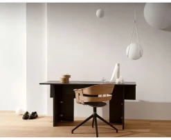 Design House Stockholm Wick Karmstol m Hjul Natur/Grå