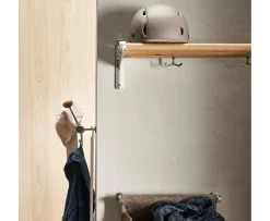 Essem Design Nostalgi Hatt/Skohylla Ek/Aluminium 100cm