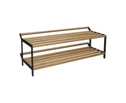 Essem Design Tamburin Skohylla Ek/Svart 100cm