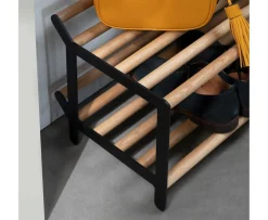 Essem Design Tamburin Skohylla Ek/Svart 60cm