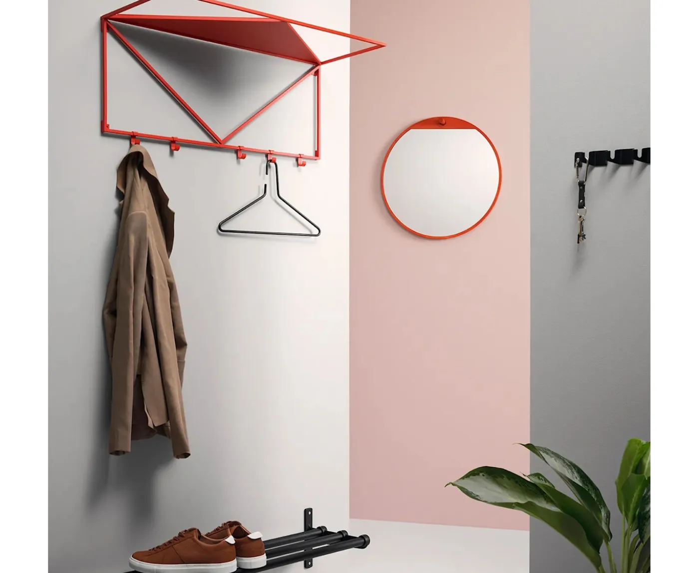 Essem Design Triangel Galge Svart 3-pack