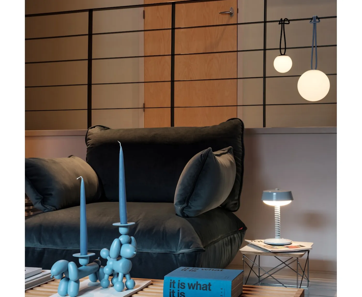 Fatboy Bolleke La Surprise Mini Portabel Lampa Anthracite