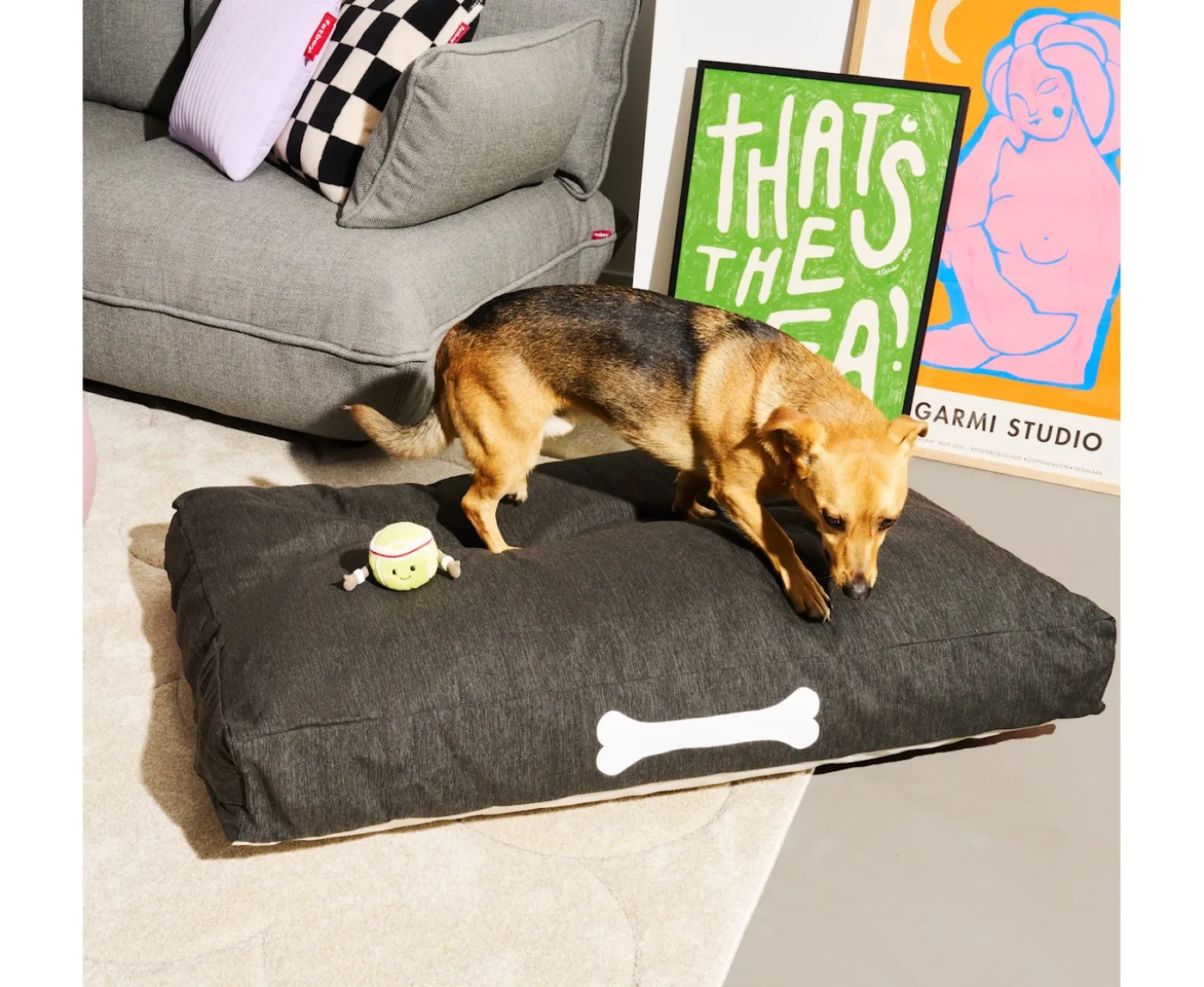 Fatboy Doggielounge Olefin Thunder Grey 120cm