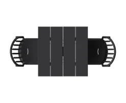 Fatboy Fred's Square Bistreau Bord Anthracite 80x80