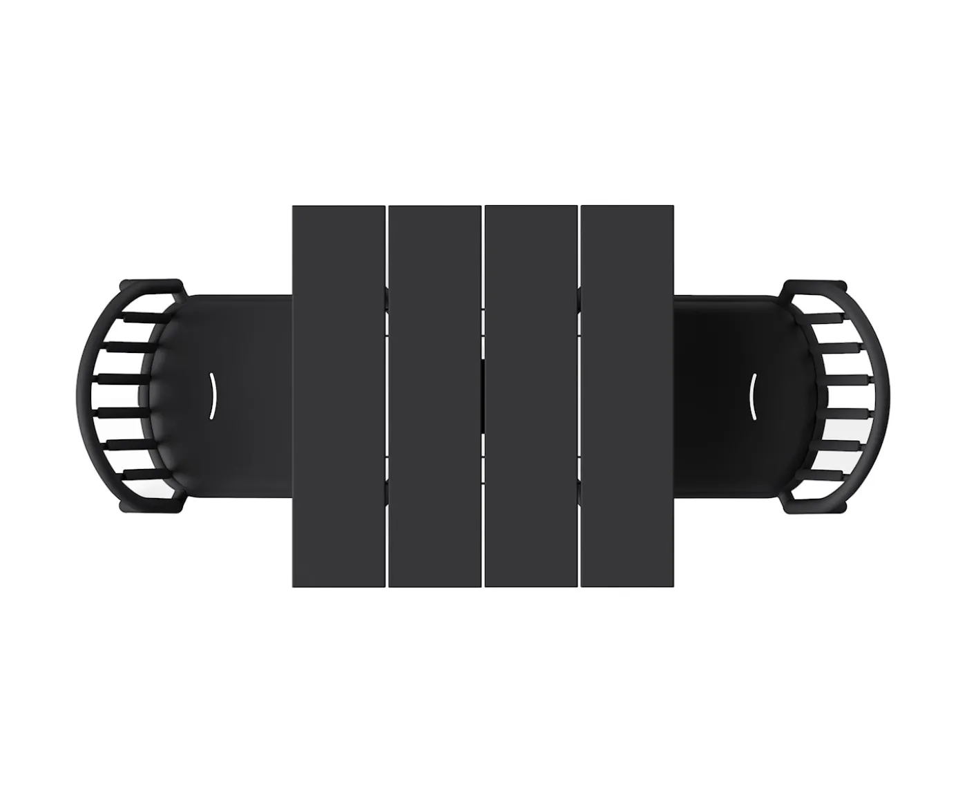 Fatboy Fred's Square Bistreau Bord Anthracite 80x80