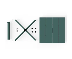 Fatboy Fred's Square Bistreau Bord Dark Sage 80x80