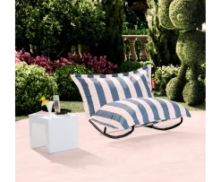 Fatboy Original Outdoor Sittpuff Stripe Ocean Blue