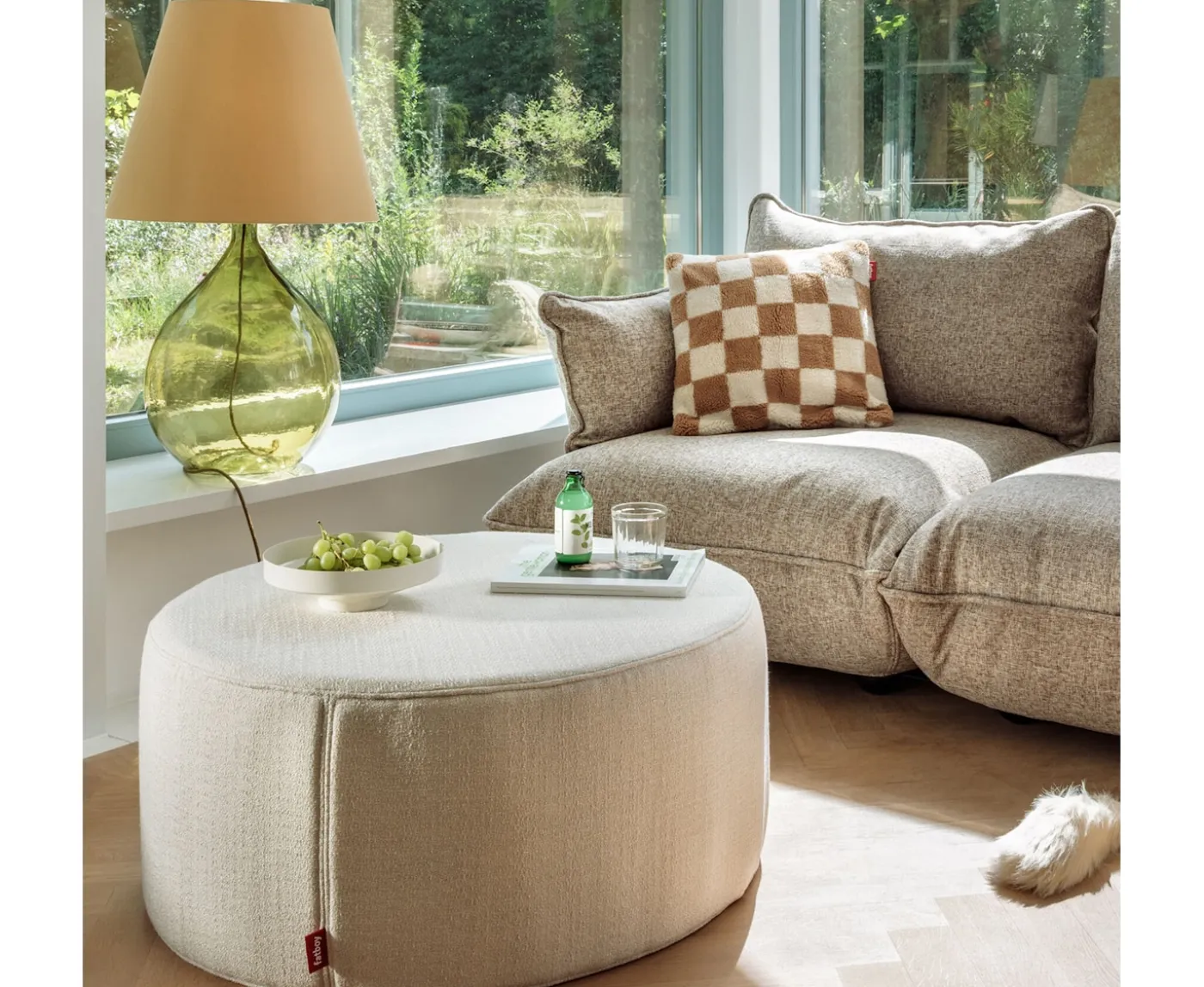 Fatboy Pfffh Recycled Bouclé Sittpuff Creme