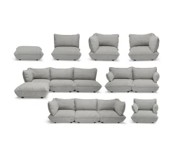Fatboy Sumo Mingle 3-sits Soffa Grid Stone 210cm