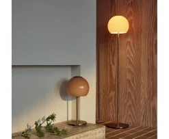 Frandsen Ball Glass Golvlampa Amber Ø25
