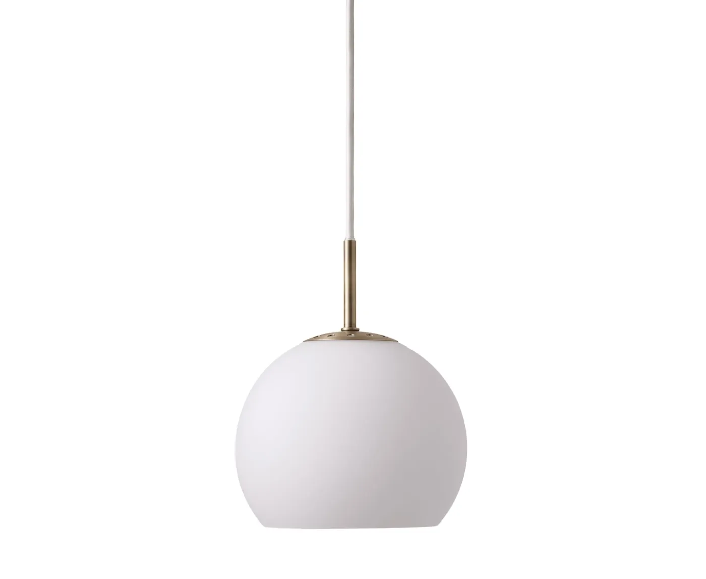 Frandsen Ball Glass Taklampa Opal White Ø18