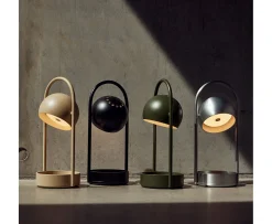 Frandsen Ball Portabel Bordslampa Brushed Aluminium 32cm