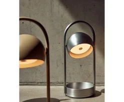 Frandsen Ball Portabel Bordslampa Brushed Aluminium 32cm