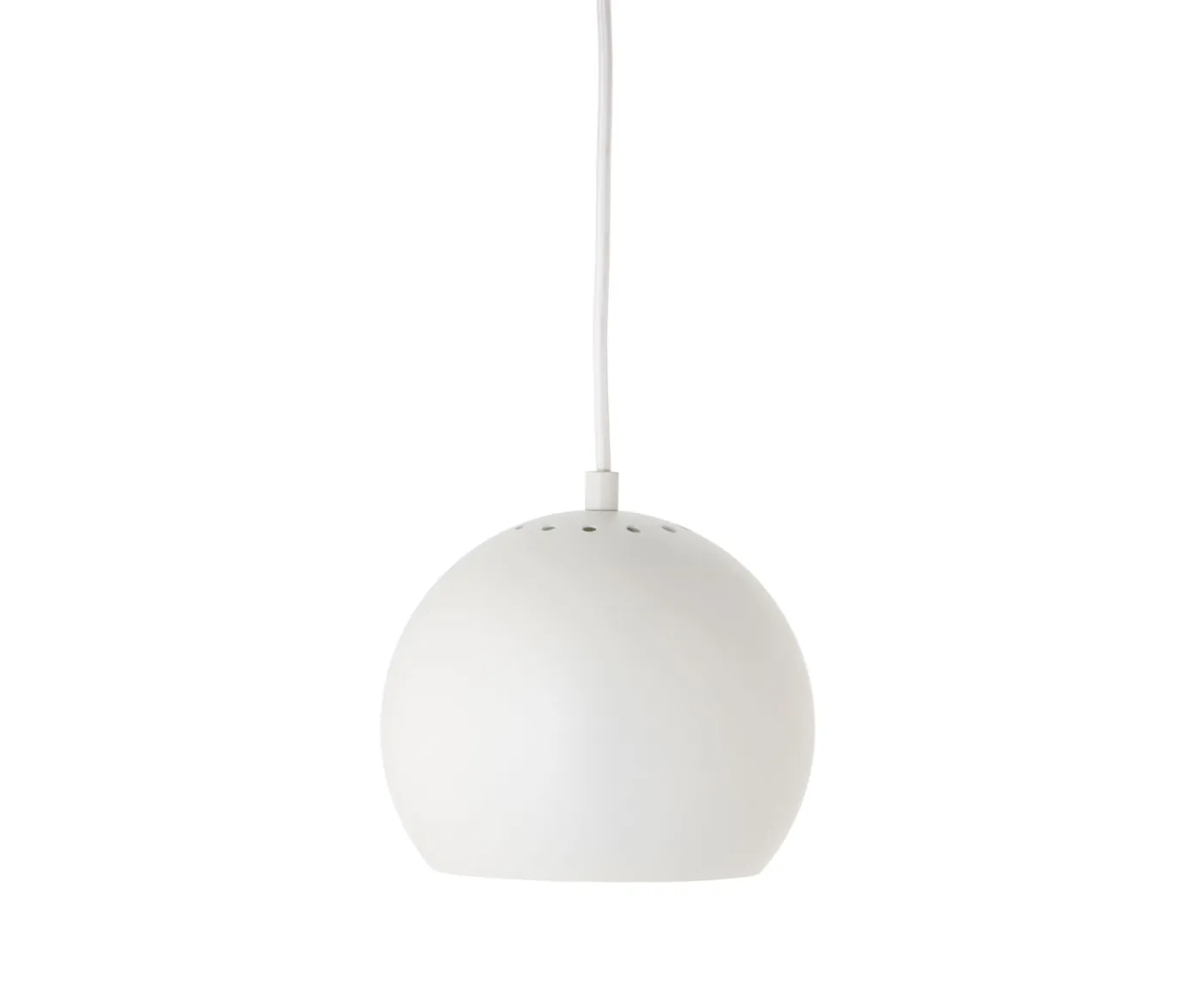 Frandsen Ball Taklampa Matt White Ø18