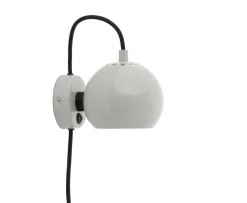 Frandsen Ball Vägglampa Glossy Pale Grey Ø12