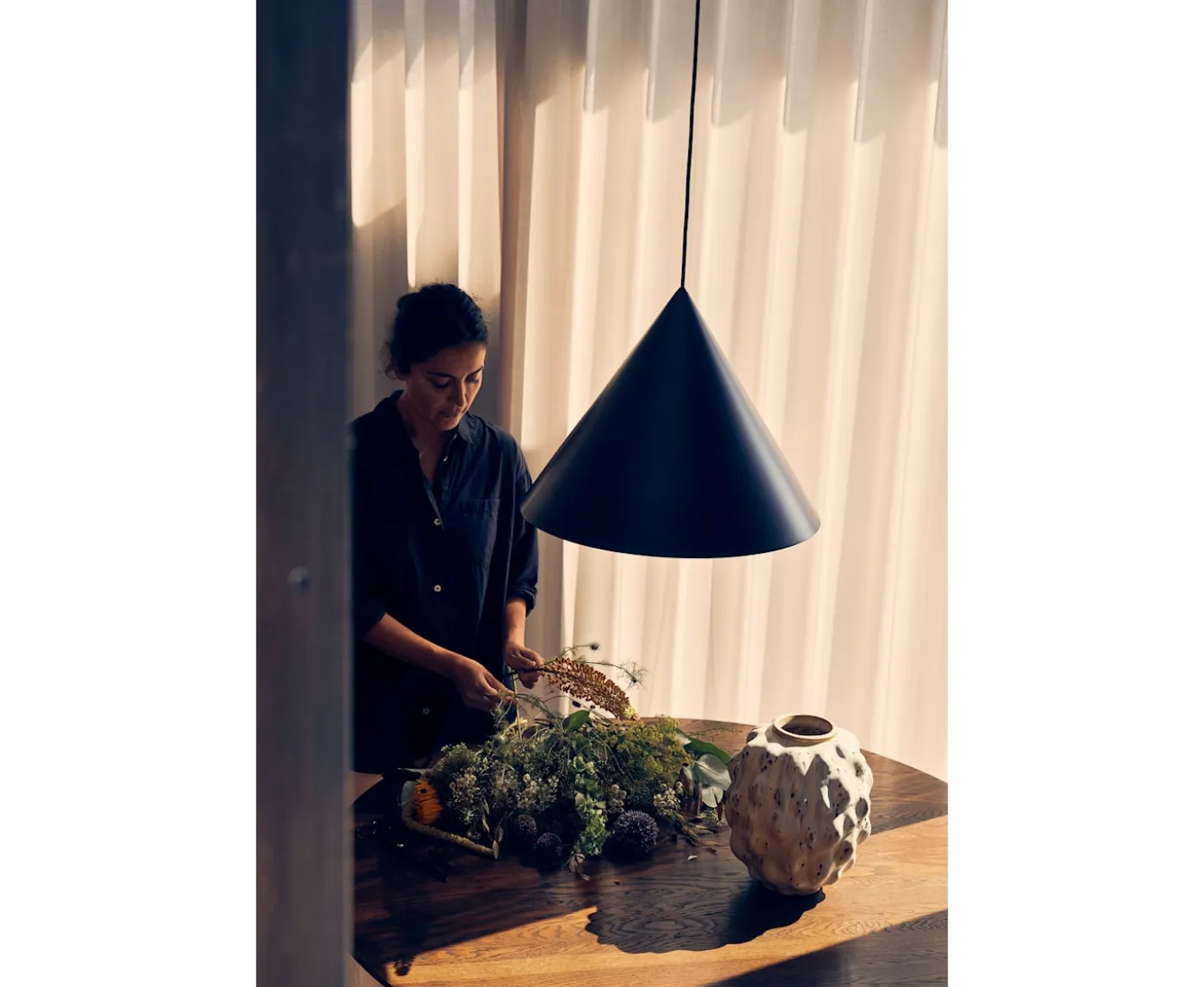 Frandsen Benjamin Taklampa Matt Black Ø46