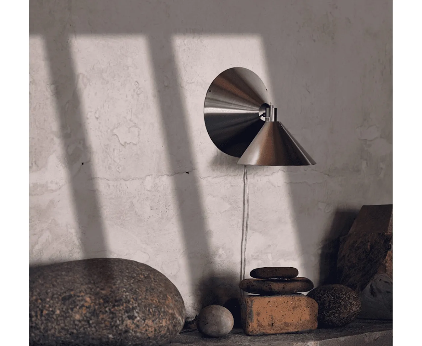Frandsen Peel Vägglampa Brushed Stainless Steel