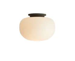 Frandsen Supernate Plafond Opal White/Black Ø28